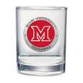 Miami University Double Old Fashioned Glass, 13.5 oz