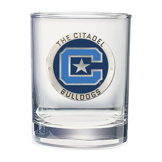 Citadel Bulldogs Double Old Fashioned Glass, 13.5 oz