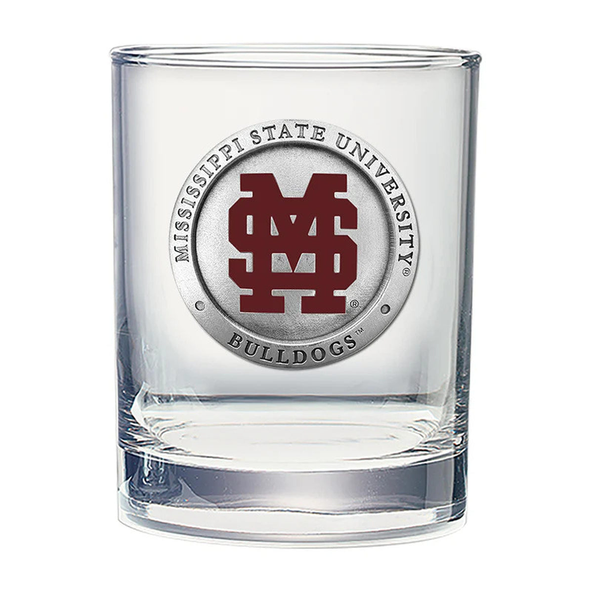 Mississippi State Baseball Logo Old Fashioned Glass, 13.5 oz