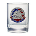 America's 250th Anniversary Eagle Head with Flag Double Old Fashioned Glass, 13.5 oz