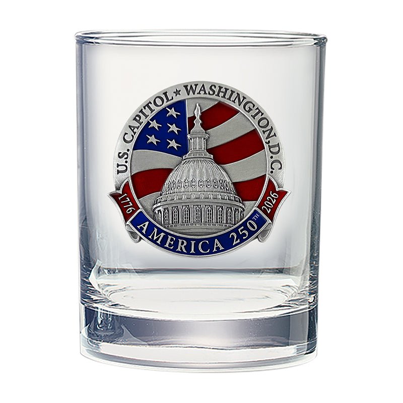 America's 250th Anniversary Capitol Dome Double Old Fashioned Glass, 13.5 oz