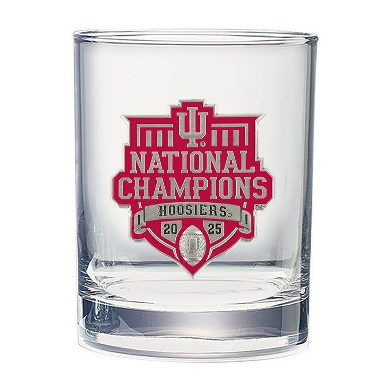 Indiana Hoosiers Football National Championship 2025 Double Old Fashioned Glass, 13.5 oz