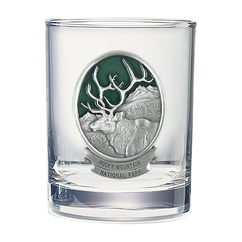 Elk Rocky Mountain National Park Double Old Fashioned Glass, 13.5 oz