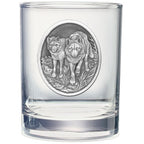 Wolves Double Old Fashioned Glass, 13.5 oz