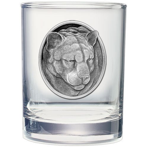 Mountain Lion Double Old Fashioned Glass, 13.5 oz