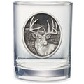 Whitetail Deer Double Old Fashioned Glass, 13.5 oz