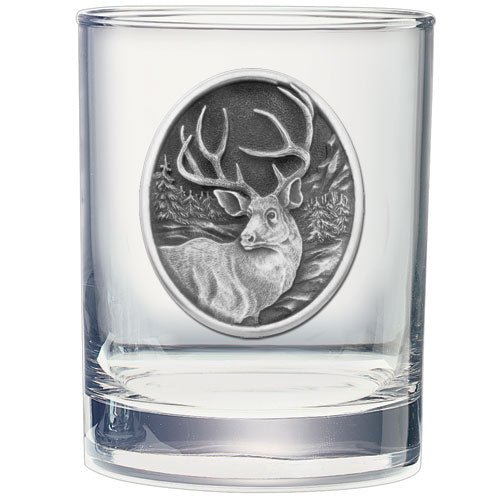 Mule Deer Double Old Fashioned Glass, 13.5 oz