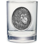 Lion Double Old Fashioned Glass, 13.5 oz
