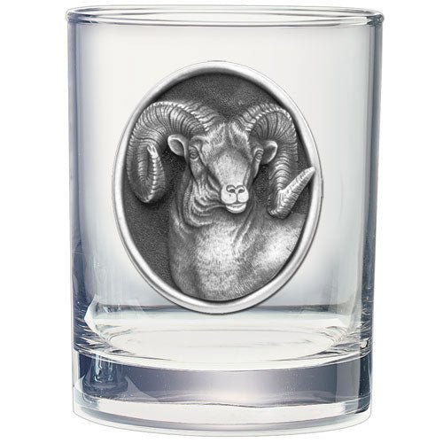 Bighorn Sheep Double Old Fashioned Glass, 13.5 oz