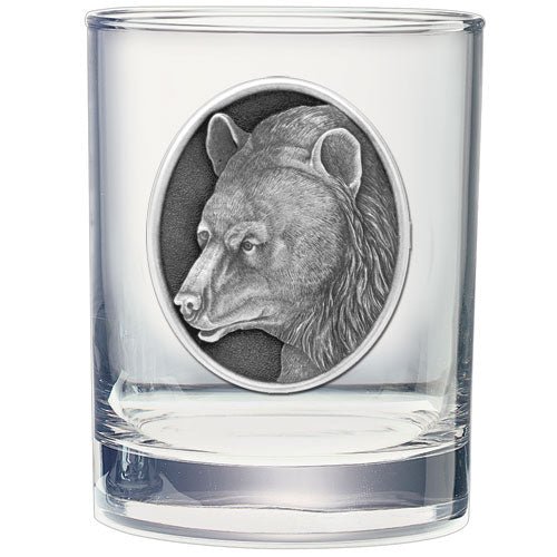 Black Bear Double Old Fashioned Glass, 13.5 oz