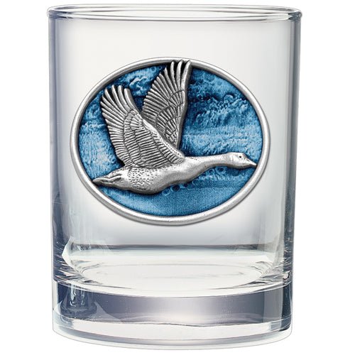 Canadian Goose Double Old Fashioned Glass, 13.5 oz