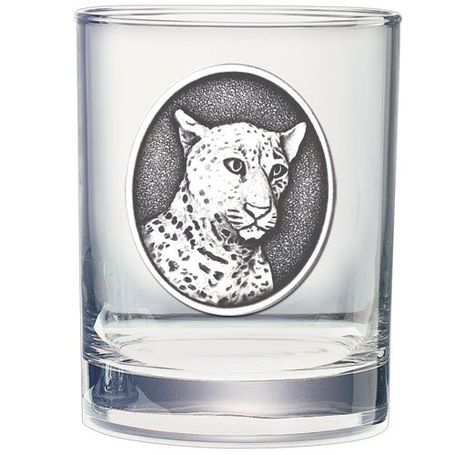 Leopard Double Old Fashioned Glass, 13.5 oz
