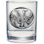Elephant Double Old Fashioned Glass, 13.5 oz