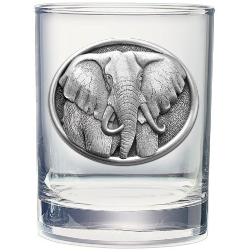 Elephant Double Old Fashioned Glass, 13.5 oz