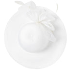 Women's Round Crown Organza Bow Dress Hat