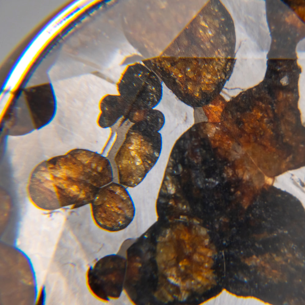 Sericho Pallasite Meteorite Star of David Large Pendant (29.7 grams) with 18" Sterling Silver Chain