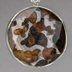 Sericho Pallasite Meteorite Star of David Large Pendant (29.7 grams) with 18" Sterling Silver Chain