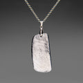 Genuine Muonionalusta Meteorite Pendant (35 grams) with 18" Sterling Silver Chain