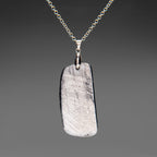 Genuine Muonionalusta Meteorite Pendant (35 grams) with 18" Sterling Silver Chain