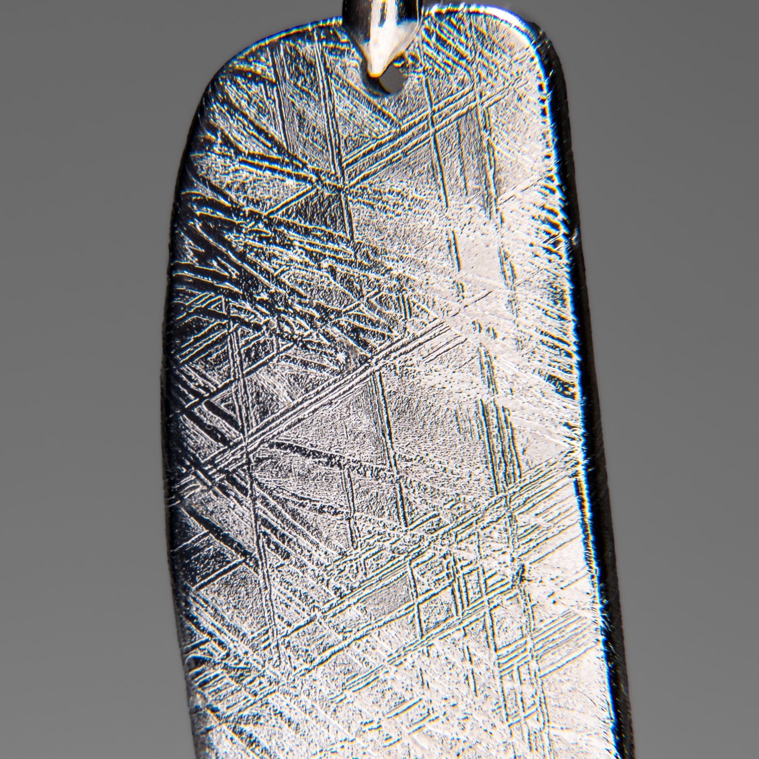 Genuine Muonionalusta Meteorite Pendant (35 grams) with 18" Sterling Silver Chain