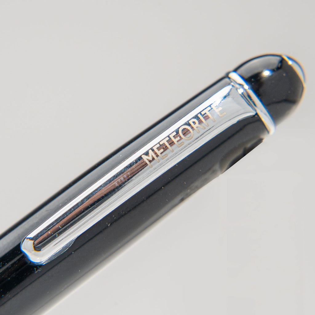 Genuine Muonionalusta Meteorite Pen (Blue)