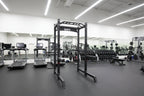 Commercial Squat Rack w/ Safety Bars, J-Hooks & Weight Storage (New)