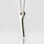 Genuine Mammoth Molar Ingot Pendant with 18" Sterling Necklace