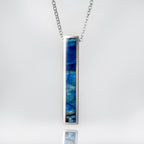 Genuine Mammoth Molar Ingot Pendant with 18" Sterling Necklace
