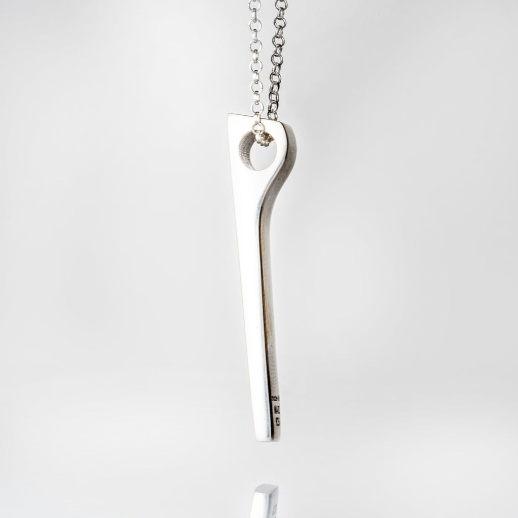 Genuine Mammoth Molar Ingot Pendant with 18" Sterling Necklace