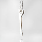 Genuine Mammoth Molar Ingot Pendant with 18" Sterling Necklace