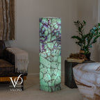 Fluorite Floor Lamp #7 – 47.5" Tall × 10" Square