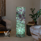 Fluorite Floor Lamp #7 – 47.5" Tall × 10" Square