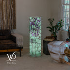 Fluorite Floor Lamp #7 – 47.5" Tall × 10" Square