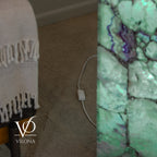 Fluorite Floor Lamp #7 – 47.5" Tall × 10" Square