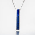 Genuine Lapis Lazuli Sterling Silver Pendant with 18" Sterling Silver Necklace