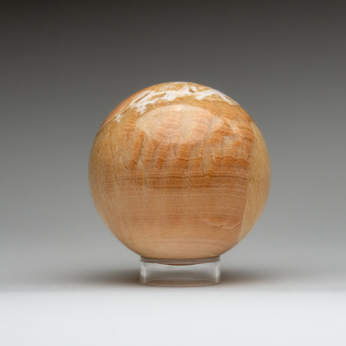 Polished Orange Onyx Sphere from Mexico (3.1 lbs)