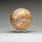 Polished Orange Onyx Sphere from Mexico (3.1 lbs)