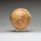 Polished Orange Onyx Sphere from Mexico (3.1 lbs)