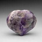 Polished Chevron Amethyst Heart from Brazil (381.7 grams)