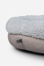 Chester & Lee | Furry Gray Donut Dog Bed