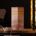 Miami Sunset Onyx Table Lamp – 20″ × 8″ Large Square #1