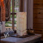 Bamboo Onyx Table Lamp – Light Edition #1 – 19.75" Tall × 6" Wide