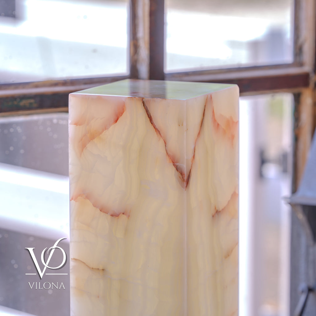 Bamboo Onyx Table Lamp – Light Edition #1 – 19.75" Tall × 6" Wide