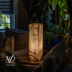 Bamboo Onyx Table Lamp – Light Edition #1 – 19.75" Tall × 6" Wide