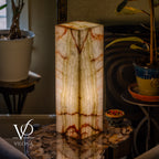 Bamboo Onyx Table Lamp – Light Edition #1 – 19.75" Tall × 6" Wide