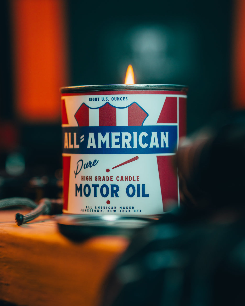 All-American Motor Oil Candle