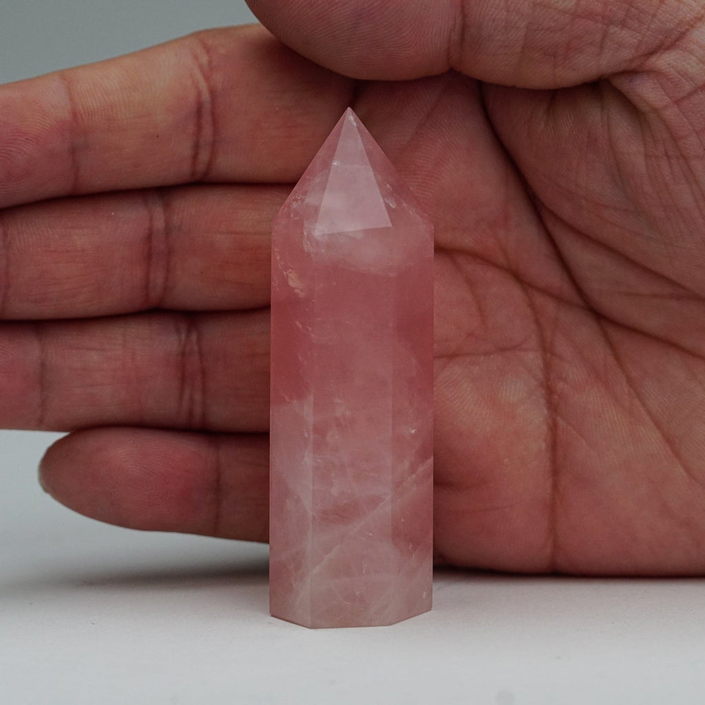 Rose Quartz Polished (Medium) Point from Brazil