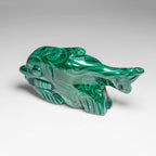 Genuine Polished Malachite Fish Carving (280 grams)