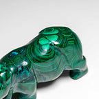 Genuine Polished Malachite Rhino Carving (272.4 grams)