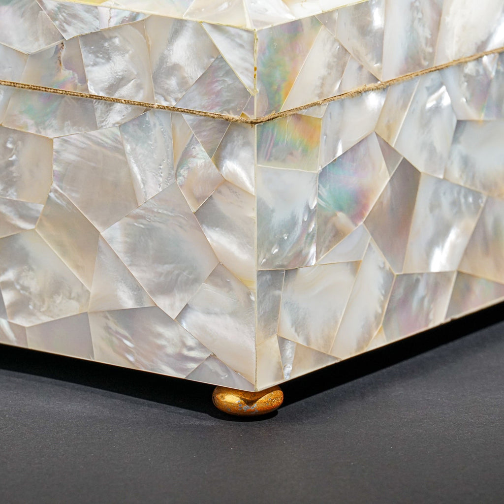 Genuine Large Mother of Pearl Jewelry Box (9.5 lbs)
